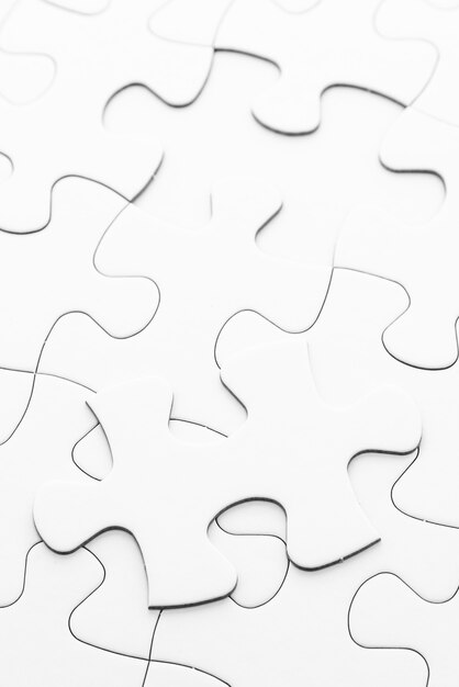 Blank jigsaw puzzle