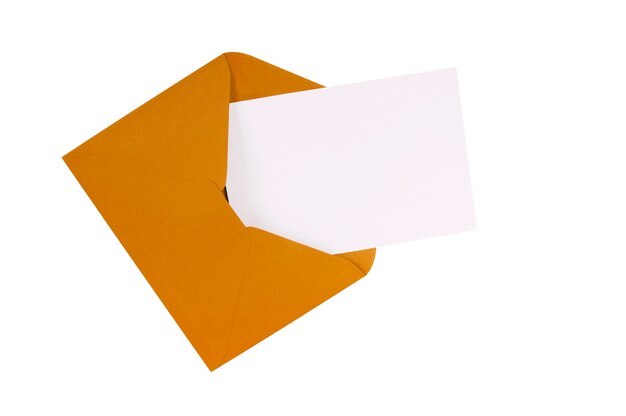 Blank letter with its envelope