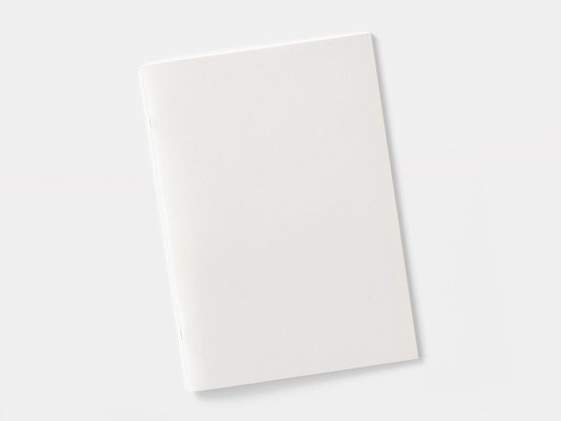 Free photo blank magazine or brochure isolated on white.