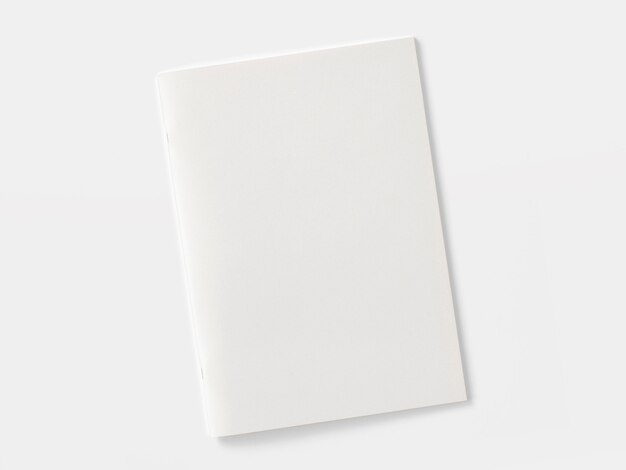 Blank magazine or brochure isolated on white.