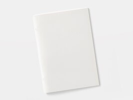 Бесплатное фото Пустой журнал или брошюра, изолированные на белом.