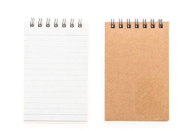 Blank mock up note book