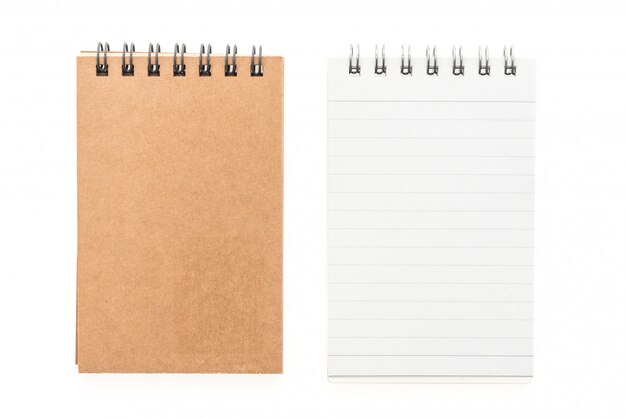 Blank mock up note book