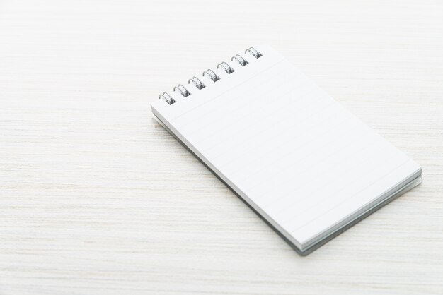 Blank mock up note book