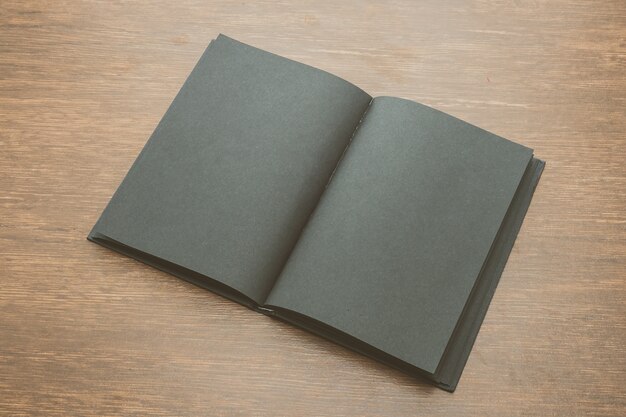 Blank notebook mock up