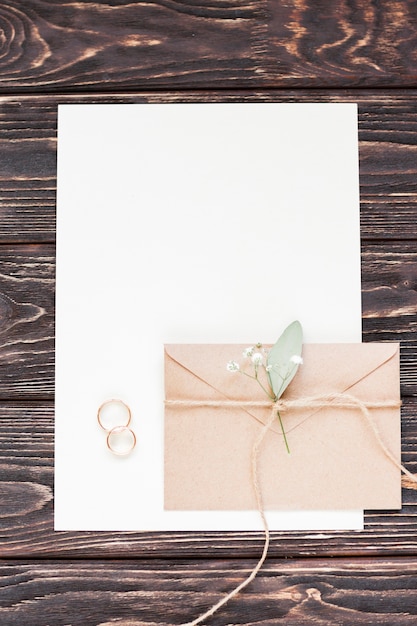 Blank paper sheet with gift