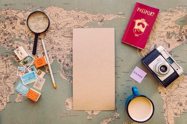 blank paper in travel items