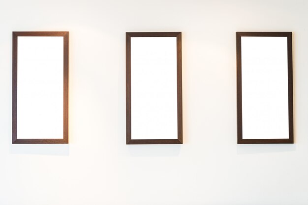 Blank Photo frame on wall