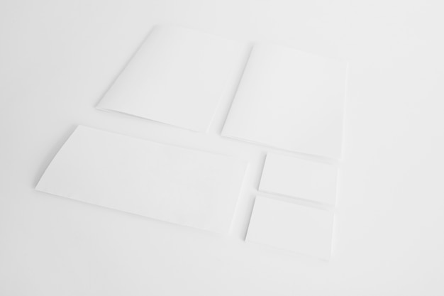 Blank stationery elements