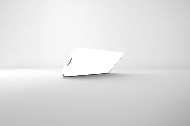 Free Photo blank white id card