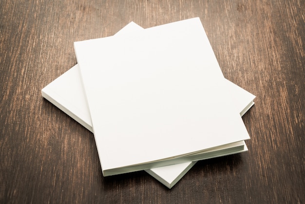 Blank white mock up book