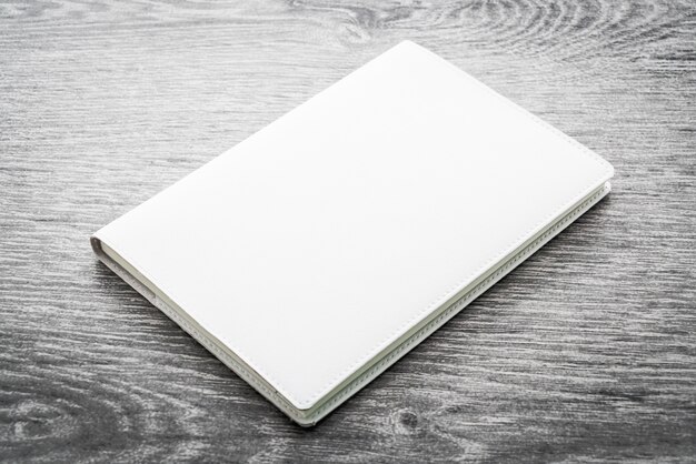 Blank white mock up book