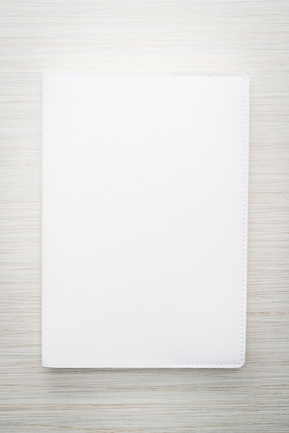 Blank white mock up book