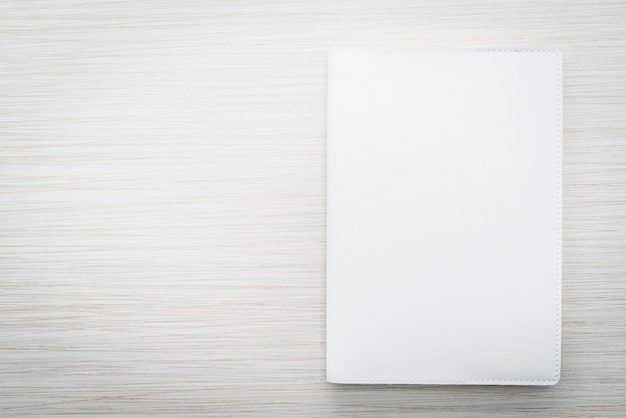 Blank white mock up book