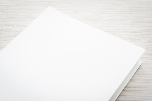 Blank white mock up book