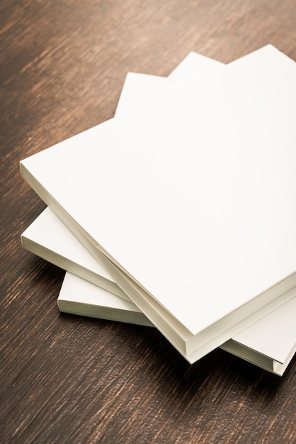 Blank white mock up book