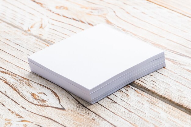 Blank white paper