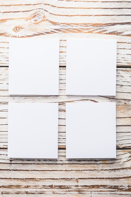 Blank white paper