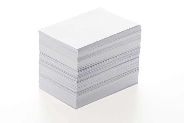 Blank white paper