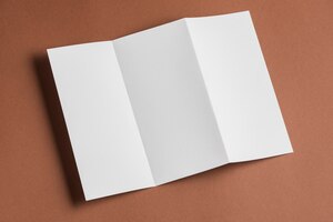 Blank white template for mock up on colored background