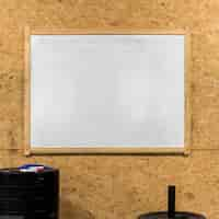 Free photo blank whiteboard