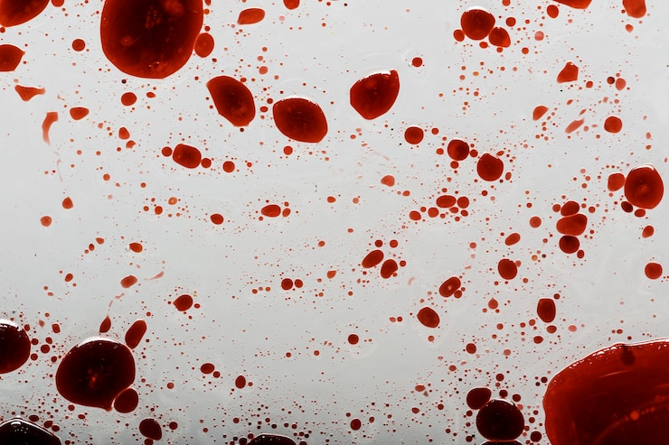 ฟรี Photo blood splatters on white surface