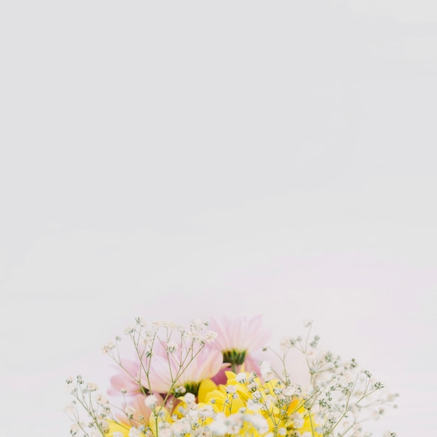 Free photo blooming bouquet of wildflowers