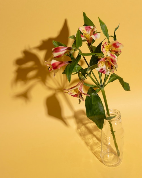 テーブルの上の花瓶の花の花