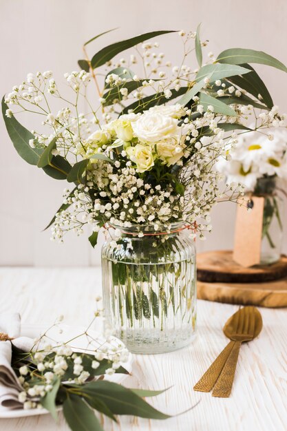 Blossom flowers in vase