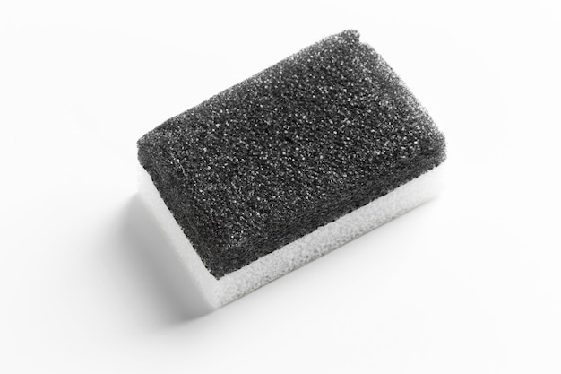 Blsck snd white pumice isolated on white background