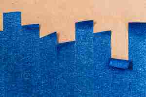 무료 사진 수직 롤업 라인이있는 파란색 접착제 벽지