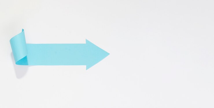 Free Photo blue arrow pointing right