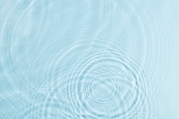 青い背景、水の波紋のテクスチャ