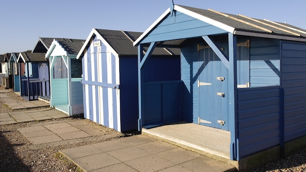 Blue Beach Huts