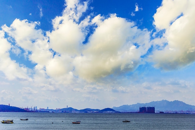 blue beautiful beach skyline the sea ocean