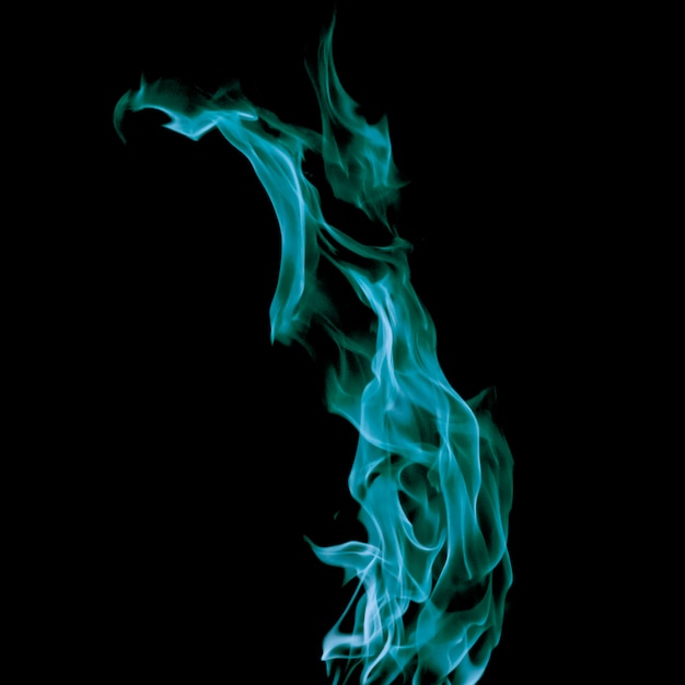 Free photo blue blaze of fire