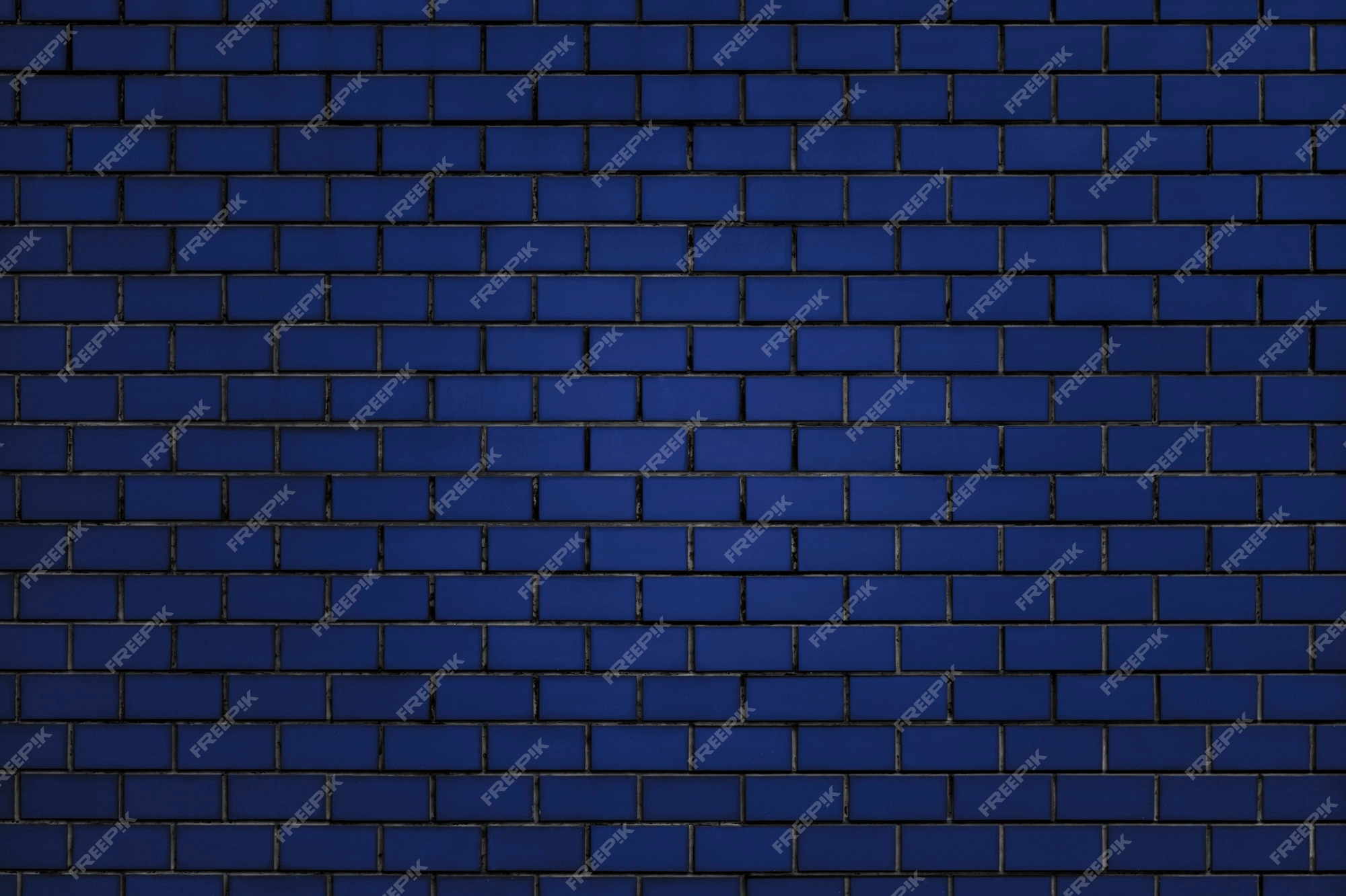 Free Photo | Blue brick wall background