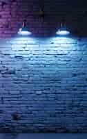 Free photo blue brick wall surface texture