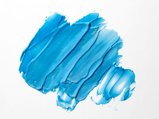 Бесплатное фото Синяя кисть мазки абстрактного искусства