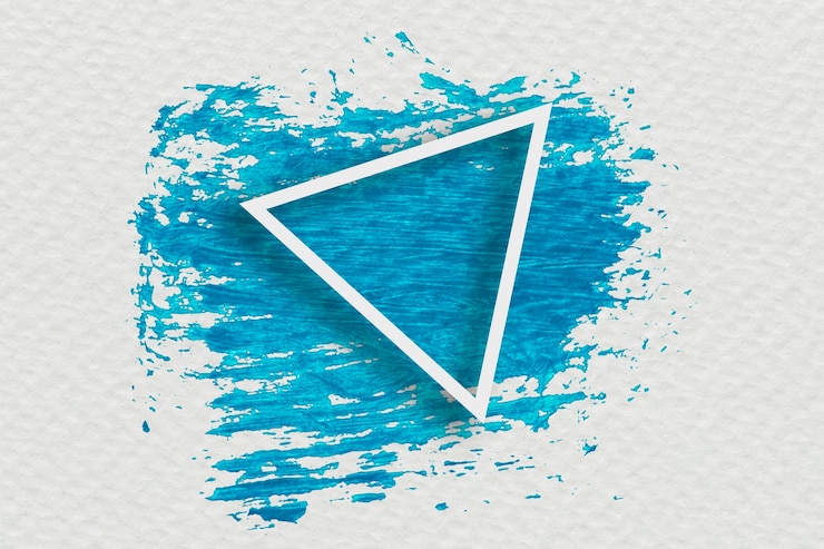 Free Photo blue brush stroke banner design