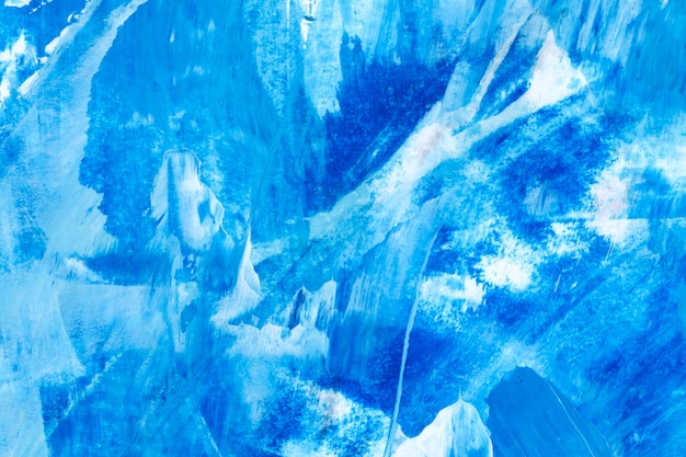 Бесплатное фото Синий мазок кисти текстурированный фон