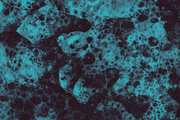 Искусство синий пузырь на черном фоне абстрактный стиль