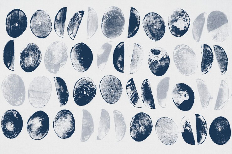 Free Photo blue circle pattern background block prints