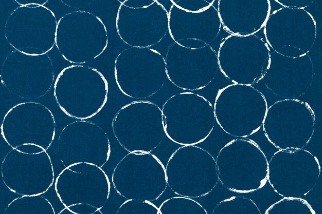 Blue circle pattern background block prints