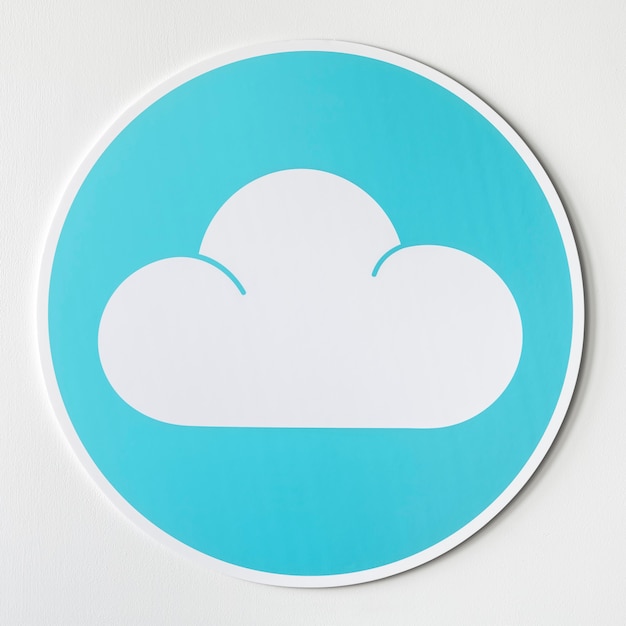 Free photo blue cloud icon technology graphic