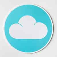 Free photo blue cloud icon technology graphic