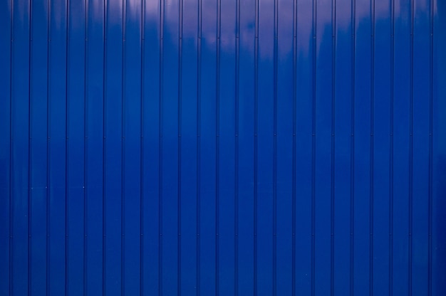 Free photo blue corrugated metallic panel texture