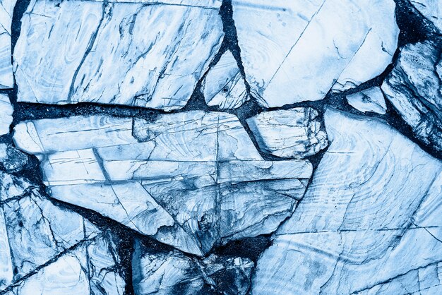 Blue cracked rock textured