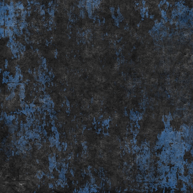 Blue dark stained stucco wall