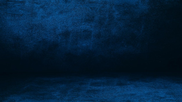 Синий дизайн гранж бетонной текстуры винтажный фон с пространством для текста или изображения